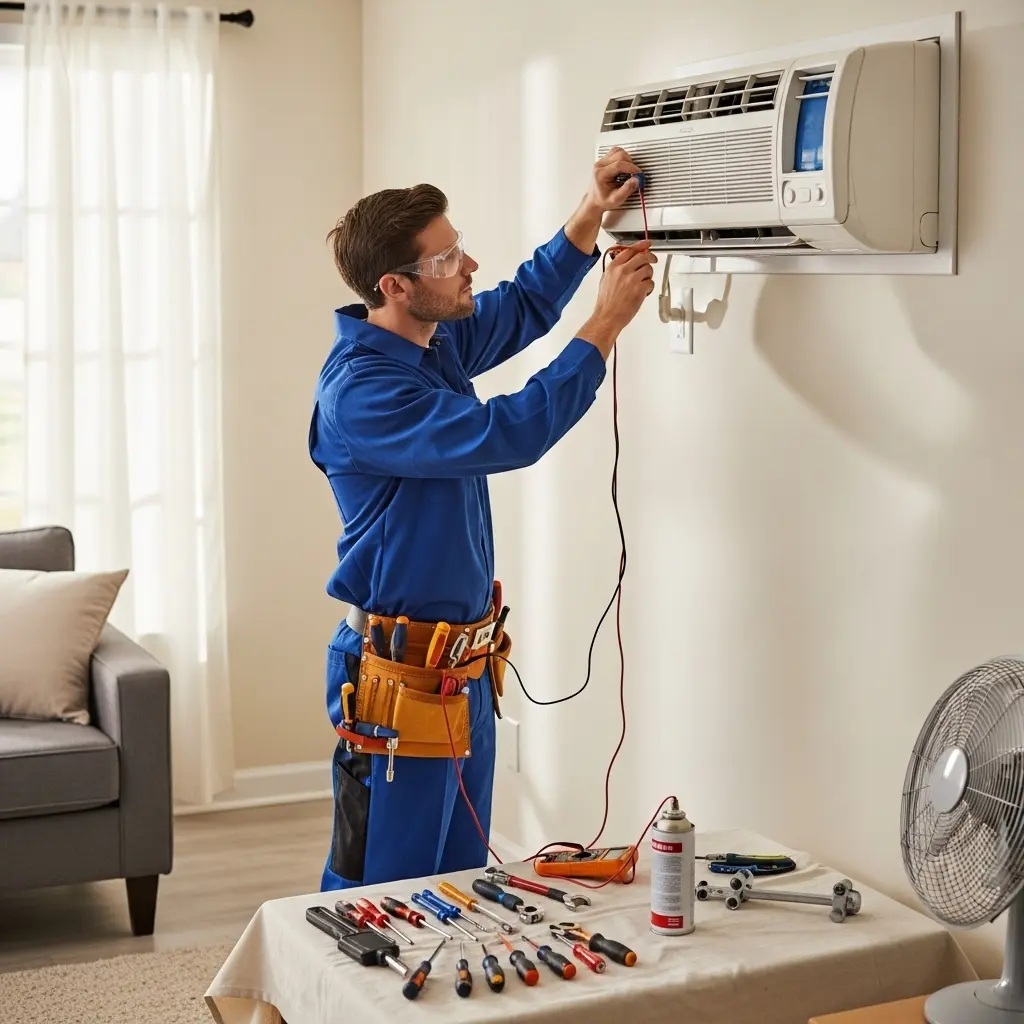 Ankara Sunny Sunny klima gaz dolumu ve bakım – Enerji verimliliği artırıldı. - Teknik servis örneği